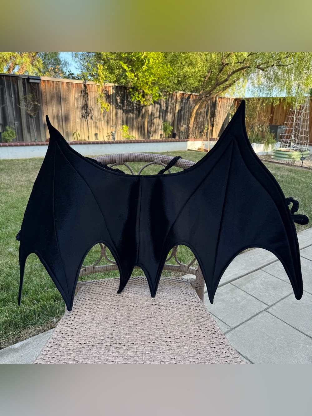 Hanna Andersson Midnight Bat Wings Halloween Costume OS